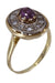 Ring 52 RUBY AND DIAMOND MARGUERITE RING 58 Facettes 075171
