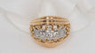 Bague 52 Bague Tank années 40 or jaune et diamants 58 Facettes 28393