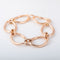 Bracelet Bracelet Maillons ovales or rose 58 Facettes