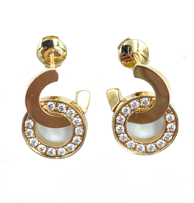 Boucles d'oreilles PIAGET - Collection Possession, boucles d’oreilles or rose et diamants 58 Facettes