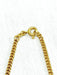 Gold Chain Necklace with Curb Links 58 Facettes