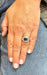 Women's Signet Ring Gold Sapphire Diamonds 58 Facettes