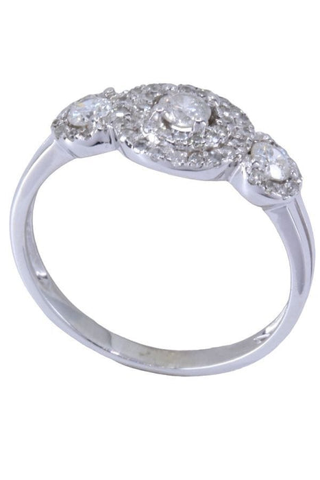 Bague 58 Bague moderne diamants 58 Facettes 061491