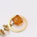 Earrings 18k gold circular earrings with citrine 58 Facettes E359969