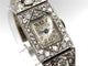 Montre Montre Art Déco platine & or blanc, diamants 2.44 cts 58 Facettes 07/07 - 16
