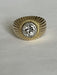Ring 50.5 Yellow Gold Ring Diamond 1,10 ct 58 Facettes 4468 LOT