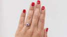 Ring Certified oval ruby ​​and diamond ring 58 Facettes 31244