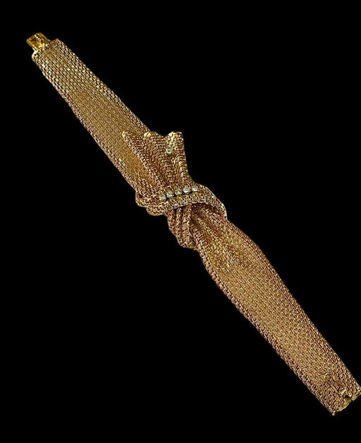 Bracelet Bracelet Ruban Vintage Or Diamants 58 Facettes 1069400