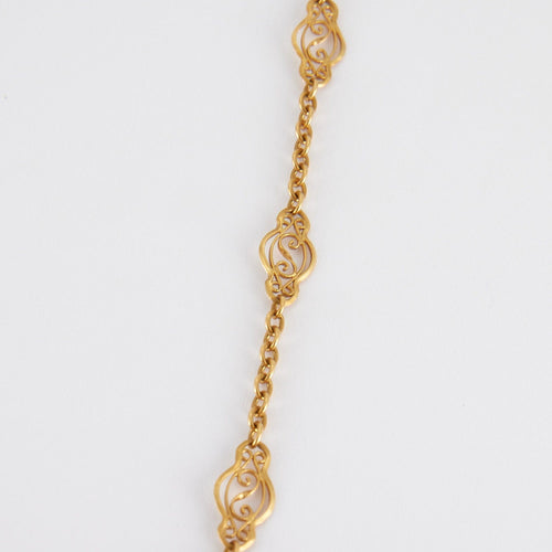 Collier Collier motifs filigranés en or jaune 58 Facettes P2L12