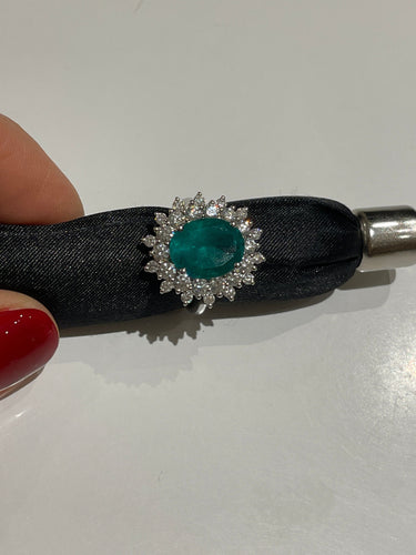 Bague Bague Marguerite Emeraude 4.80 carats 58 Facettes