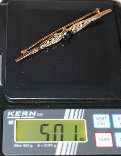 Broche Broche-barrette 1900 Art Nouveau 58 Facettes 498