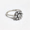 Bague 55 Bague or blanc marguerite diamants 58 Facettes 1-836/1