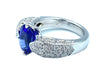Ring White gold tanzanite and diamond ring 58 Facettes