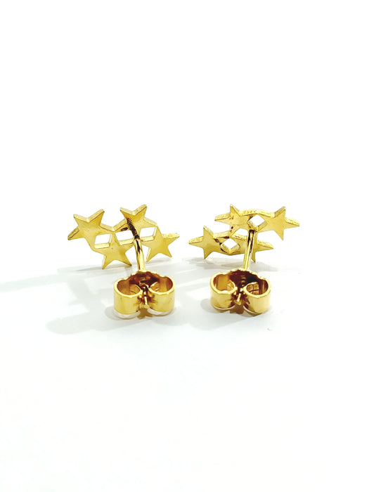 Boucles d'oreilles Boucle d'oreilles étoiles Or jaune 58 Facettes