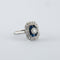 Bague 53 Bague style Art Déco Saphirs Diamants 58 Facettes