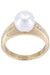 Bague 53 Bague Or jaune Perle Diamant 58 Facettes 081971