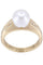 Bague 53 Bague Or jaune Perle Diamant 58 Facettes 081971