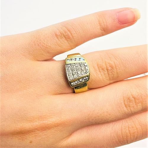 Bague 53.5 Bague Or Pavage Diamants 58 Facettes 20400000597