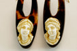 Earrings Antique gold coral cameo earrings 58 Facettes 7450
