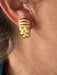 Boucles d'oreilles OJ PERRIN - Boucles d'oreilles Clips Tresse or jaune 58 Facettes LOT 4590