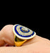 Ring Diamond Ring with enamel 58 Facettes