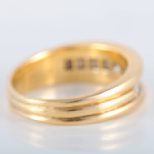 Bague 59 Bague Bandeau Diamants 58 Facettes JE441