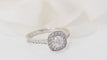 Bague 53 Solitaire en Or blanc et diamants 58 Facettes 31789/31786