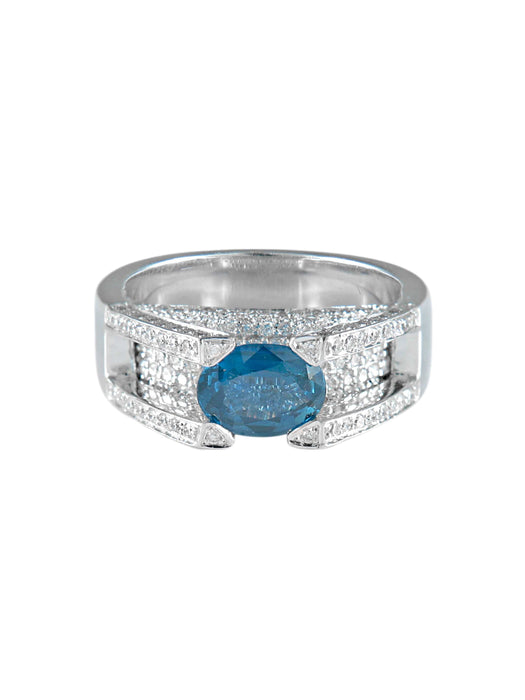 Bague 52 Bague Saphir et Diamants 58 Facettes