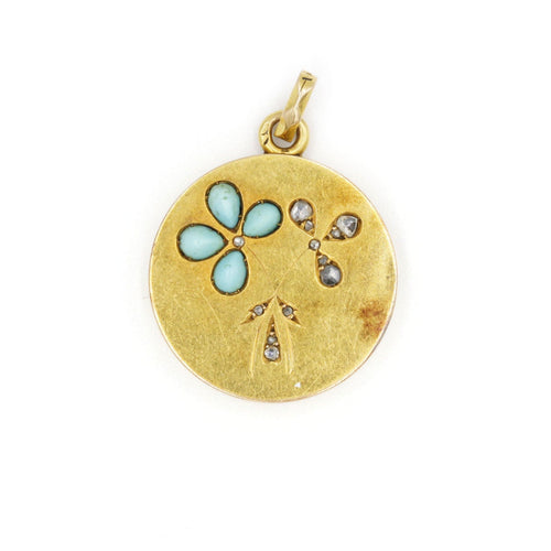 Pendentif Pendentif Turquoises & Diamants 58 Facettes 220195R