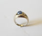 Ring 51 Sapphire and Diamond Signet Ring 58 Facettes