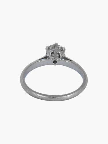 Bague Bague or blanc solitaire diamant 58 Facettes