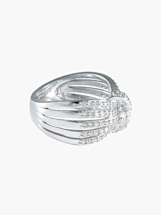 Bague 52 Bague Noeud Diamants 58 Facettes