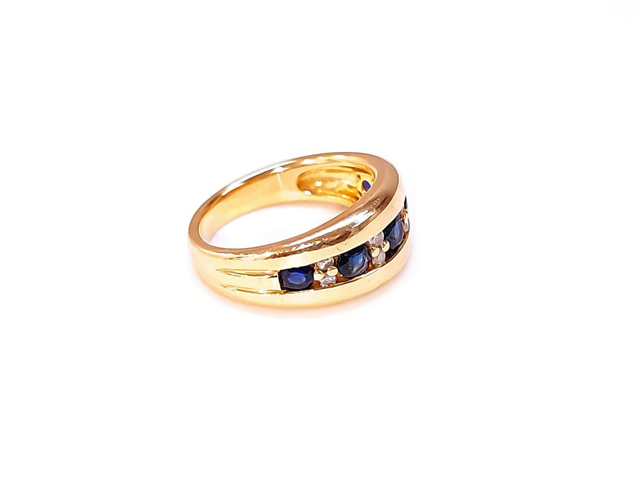 Bague 54 Bague saphirs et diamants 58 Facettes RA-473.1