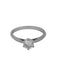 Ring White gold solitaire diamond ring 58 Facettes