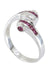 Ring 56 RUBY TONNEAU RING 58 Facettes 052711