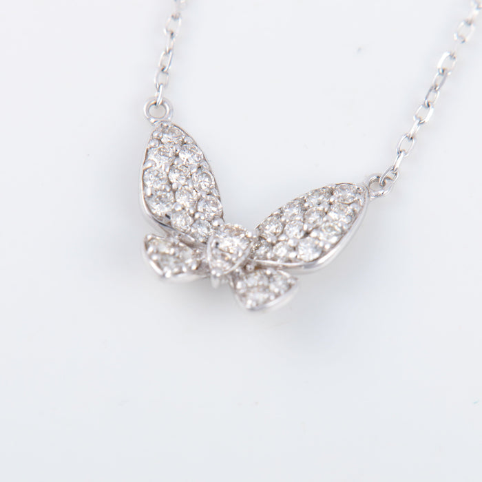 Collier Collier diamant papillon 58 Facettes