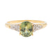 Ring 50 Yellow Gold Zircon Ring 58 Facettes 2673238CN