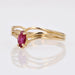 Ring 56 Used ruby ​​ring 3 rings 58 Facettes CV85