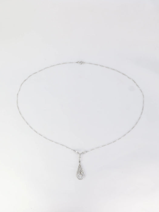 Collier Collier Belle Epoque en or, platine et diamants 58 Facettes 673