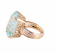 Ring “SOUVERAIN” YELLOW GOLD & AQUAMARINE RING 58 Facettes BO/220116