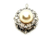 Collier Pendentif Vintage Or blanc Perle 58 Facettes 1931141CN