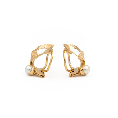 Boucles d'oreilles Boucles d'oreilles Or jaune Perle 58 Facettes 1613469CN