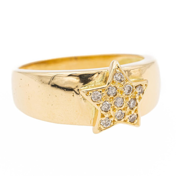 Bague 57 Bague Etoile Or jaune Diamant 58 Facettes 1752210CN