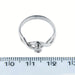 Ring 55 Double wave diamond ring 0,08 ct 58 Facettes 10611