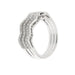 Bague 54 Bague zigzag Or blanc Diamants 58 Facettes 11598