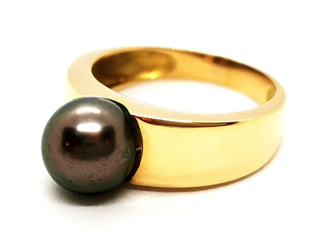 Bague 54 Bague Perle Or jaune Perle 58 Facettes 1833560CN