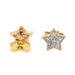 Earrings Stud earrings Yellow gold Diamond 58 Facettes 2677098CN