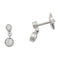 Boucles d'oreilles Pendantes en or blanc et diamants 58 Facettes 30147