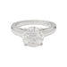 Bague 50 Solitaire Cartier, "1895", platine. 58 Facettes 32118