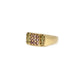 Ring 55 Signet Ring Yellow Gold Amethyst Peridot 58 Facettes 2376-98